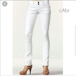 CAbi white denim jeans